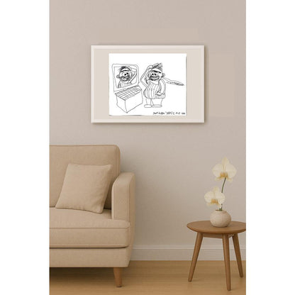 Mert Kağan Yavuz 43x30cm Orijinal Karikatür BOD01478