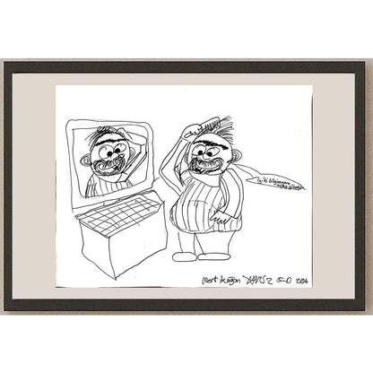 Mert Kağan Yavuz 43x30cm Orijinal Karikatür BOD01478