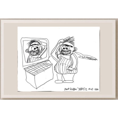 Mert Kağan Yavuz 43x30cm Orijinal Karikatür BOD01478