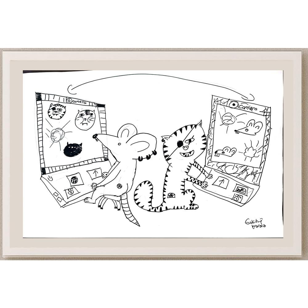 Göktuğ Karaca 43x30cm Orijinal Karikatür BOD01481