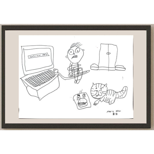 Mert Güler 43x30cm Orijinal Karikatür BOD01484