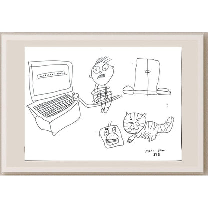 Mert Güler 43x30cm Orijinal Karikatür BOD01484