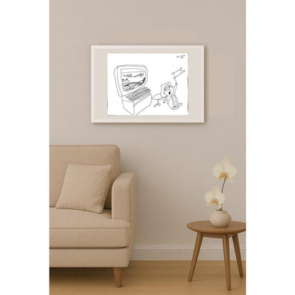 Mert Güler 43x30cm Orijinal Karikatür BOD01485