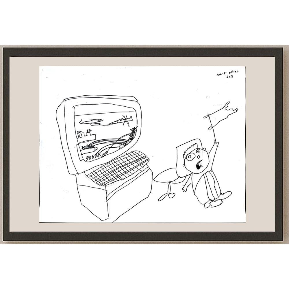 Mert Güler 43x30cm Orijinal Karikatür BOD01485