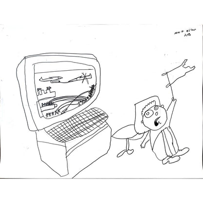 Mert Güler 43x30cm Orijinal Karikatür BOD01485