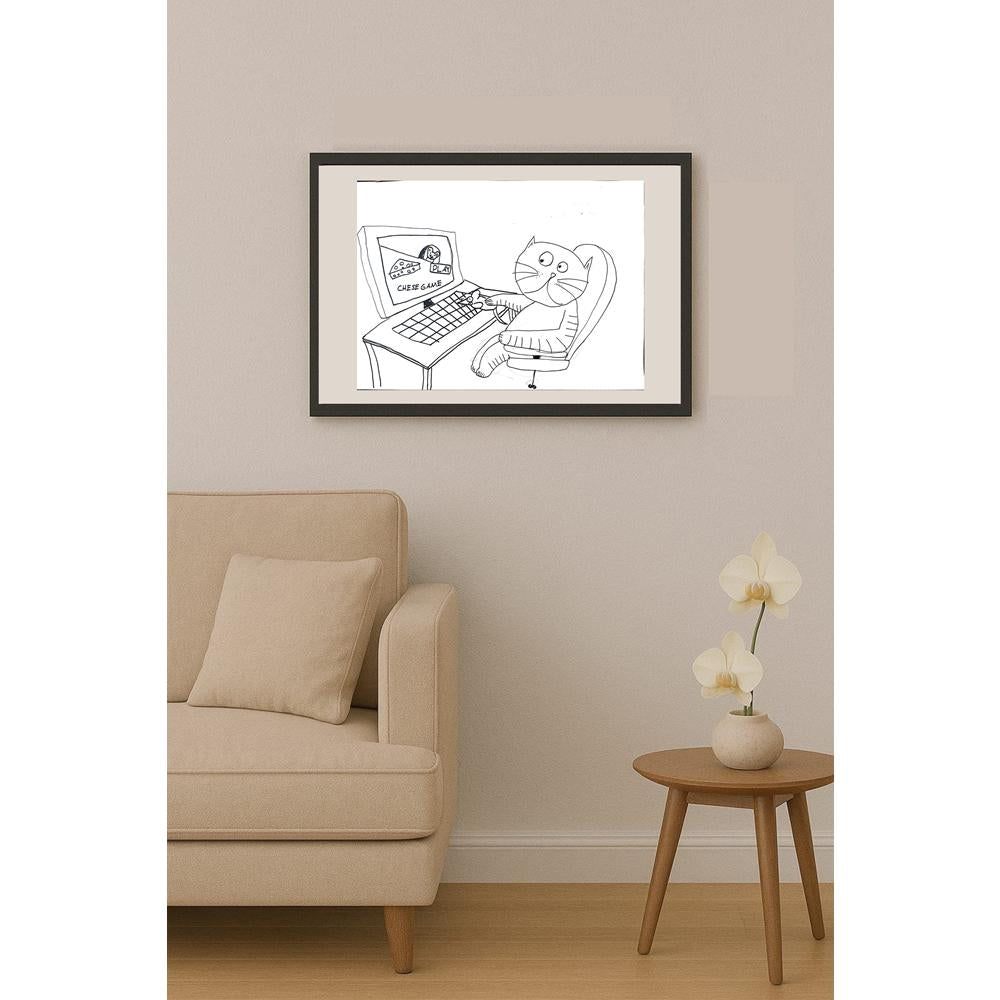 Can Üstek 43x30cm Orijinal Karikatür BOD01487