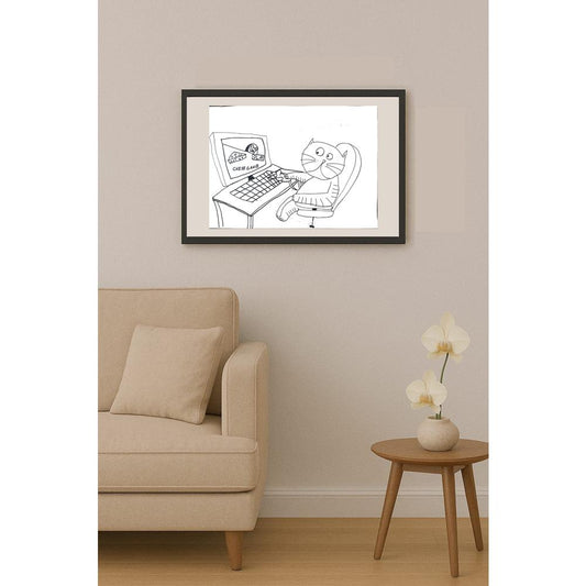 Can Üstek 43x30cm Orijinal Karikatür BOD01487