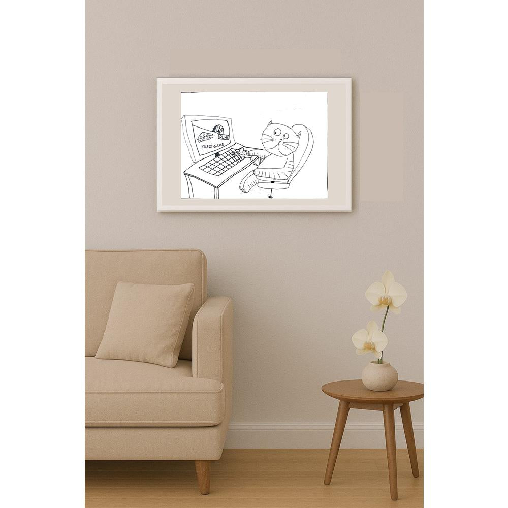 Can Üstek 43x30cm Orijinal Karikatür BOD01487