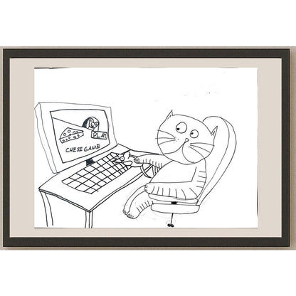 Can Üstek 43x30cm Orijinal Karikatür BOD01487