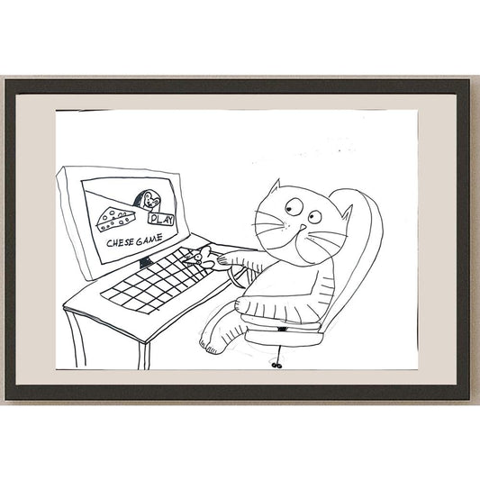 Can Üstek 43x30cm Orijinal Karikatür BOD01487