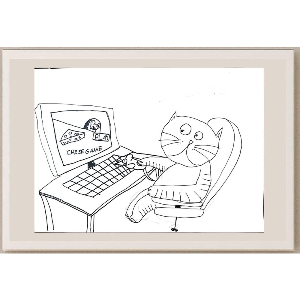 Can Üstek 43x30cm Orijinal Karikatür BOD01487