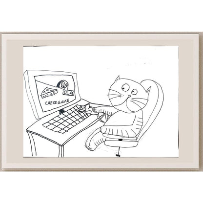 Can Üstek 43x30cm Orijinal Karikatür BOD01487