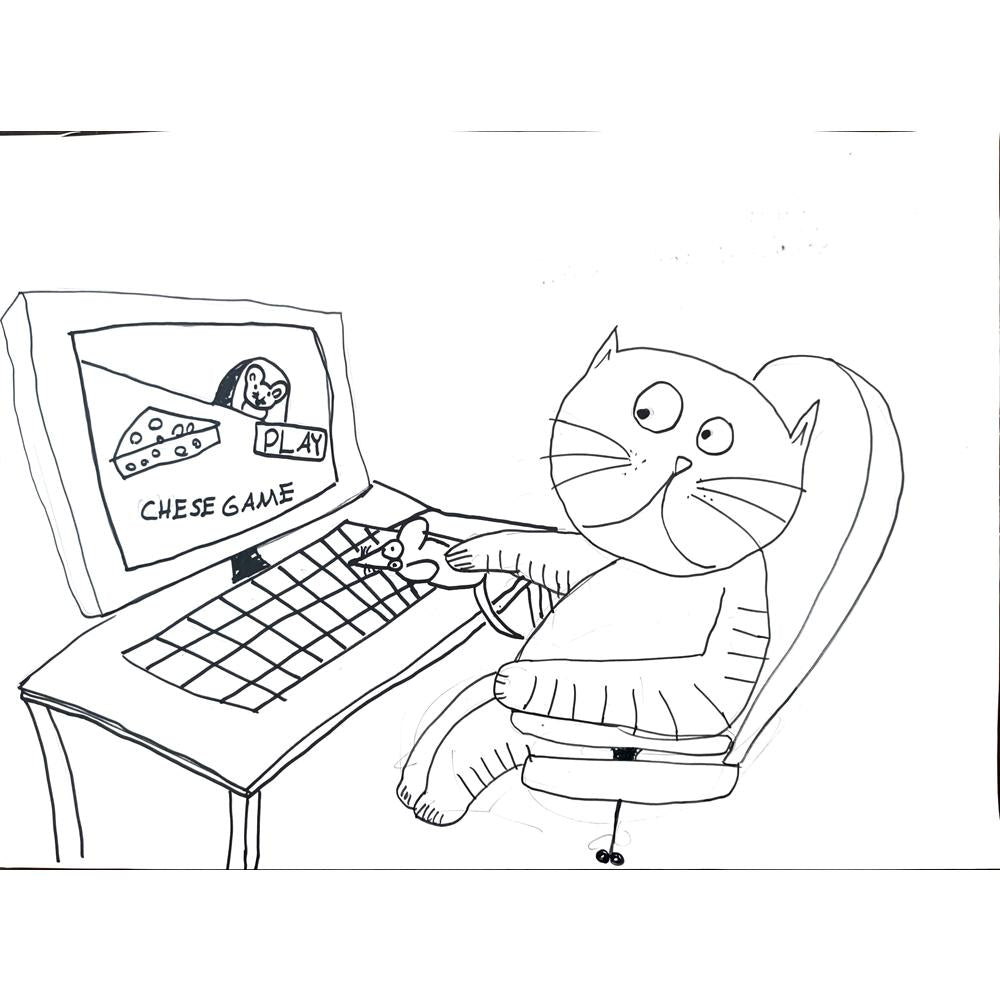 Can Üstek 43x30cm Orijinal Karikatür BOD01487