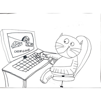 Can Üstek 43x30cm Orijinal Karikatür BOD01487