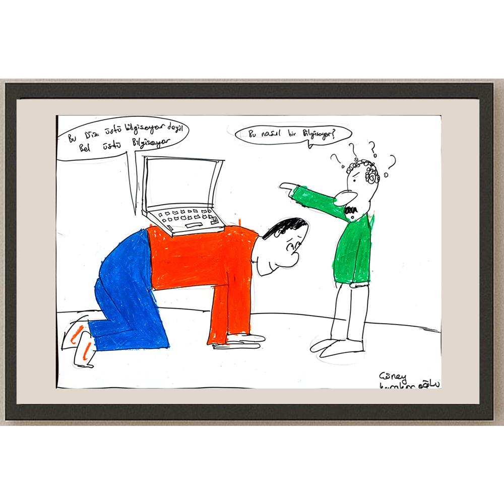 Güney Karakaşoğlu 43x30cm Orijinal Karikatür BOD01489