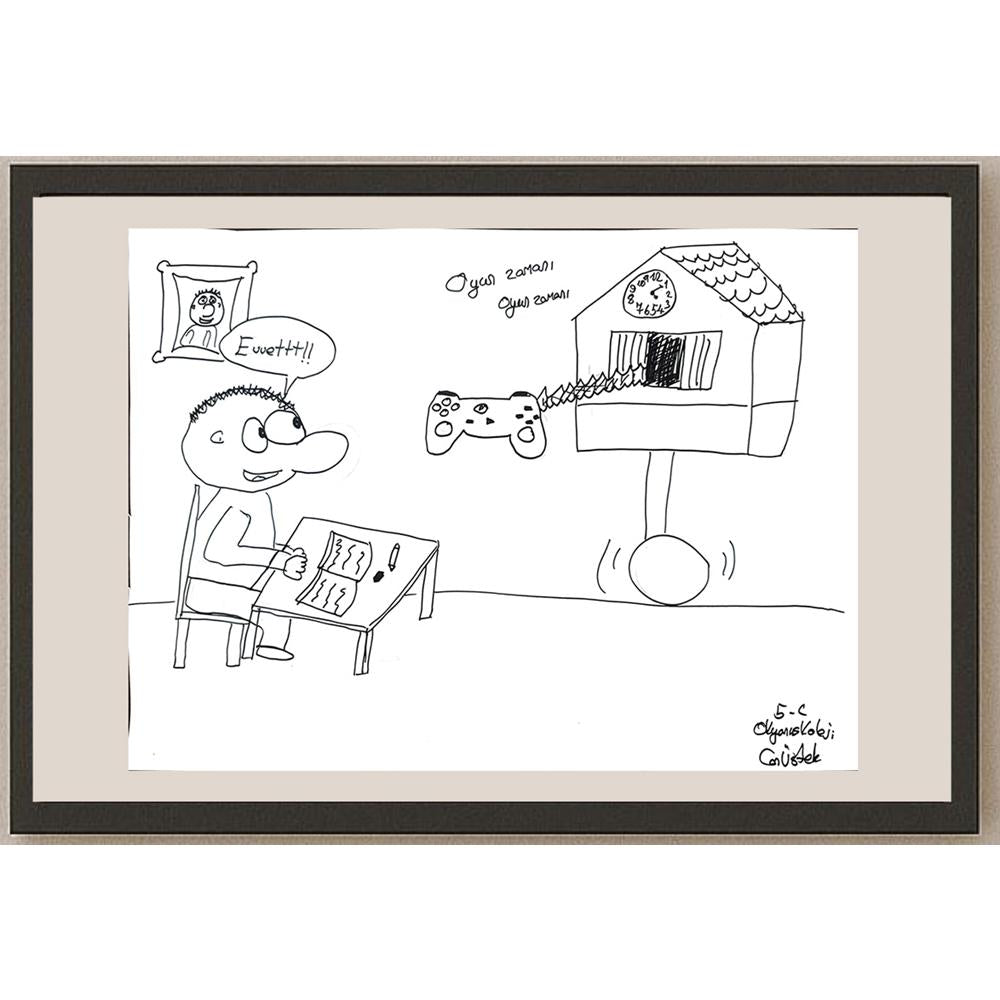 Can Üstek 43x30cm Orijinal Karikatür BOD01491