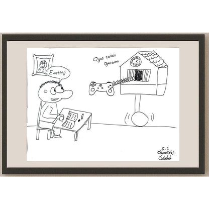 Can Üstek 43x30cm Orijinal Karikatür BOD01491