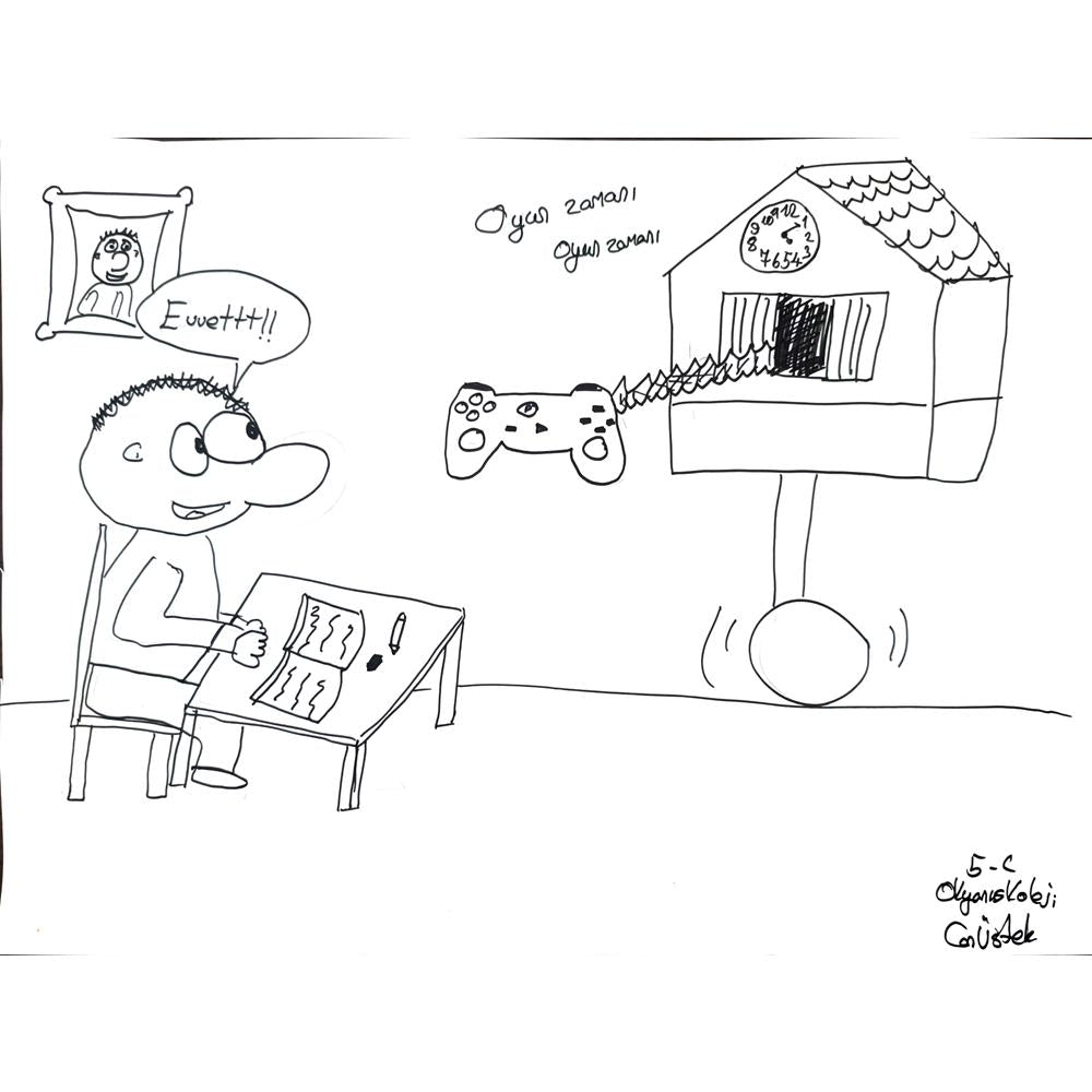 Can Üstek 43x30cm Orijinal Karikatür BOD01491