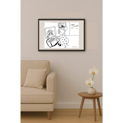 Ece Tezcan 43x30cm Orijinal Karikatür BOD01493