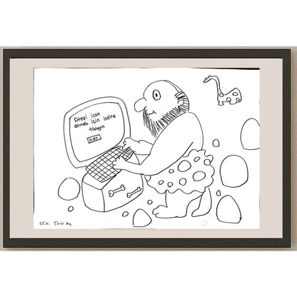 Ece Tezcan 43x30cm Orijinal Karikatür BOD01494