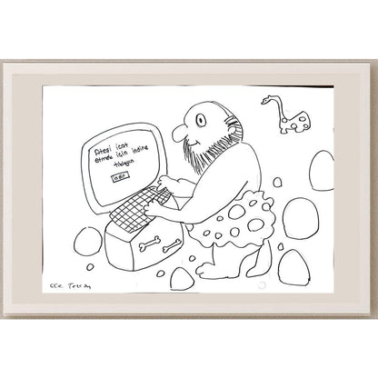 Ece Tezcan 43x30cm Orijinal Karikatür BOD01494