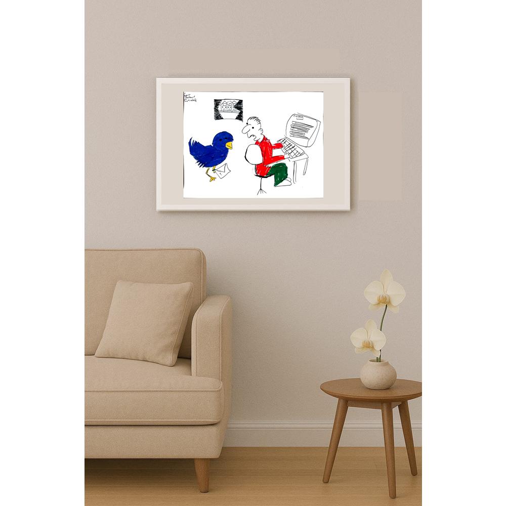 Emir Berkant Çetindağ 43x30cm Orijinal Karikatür BOD01496