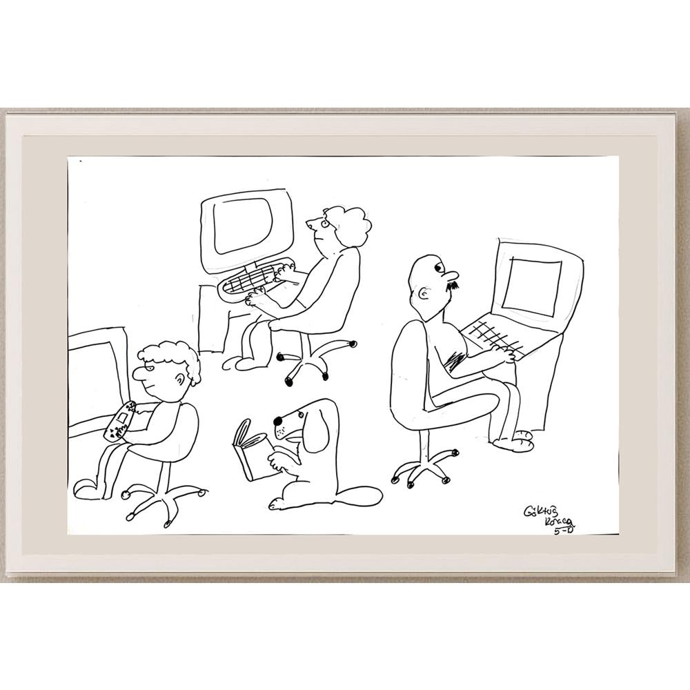 Göktuğ Karaca 43x30cm Orijinal Karikatür BOD01499