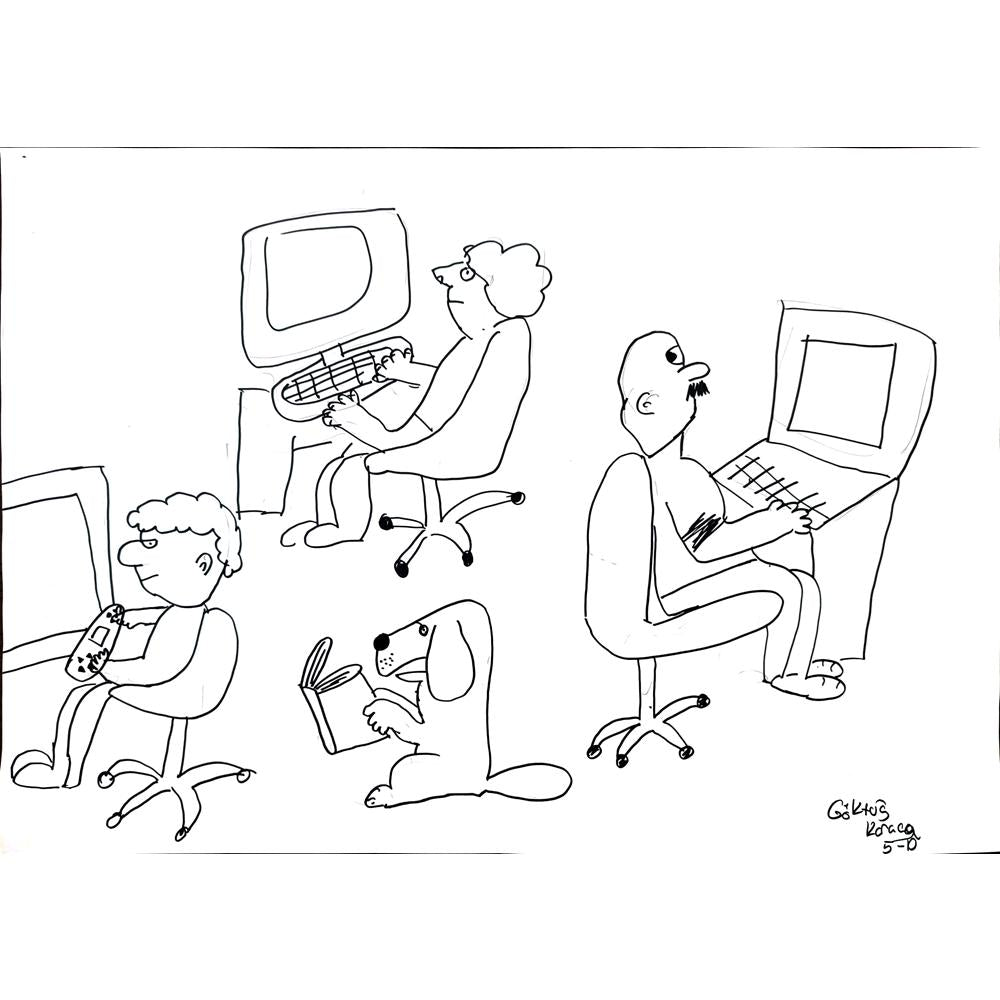 Göktuğ Karaca 43x30cm Orijinal Karikatür BOD01499