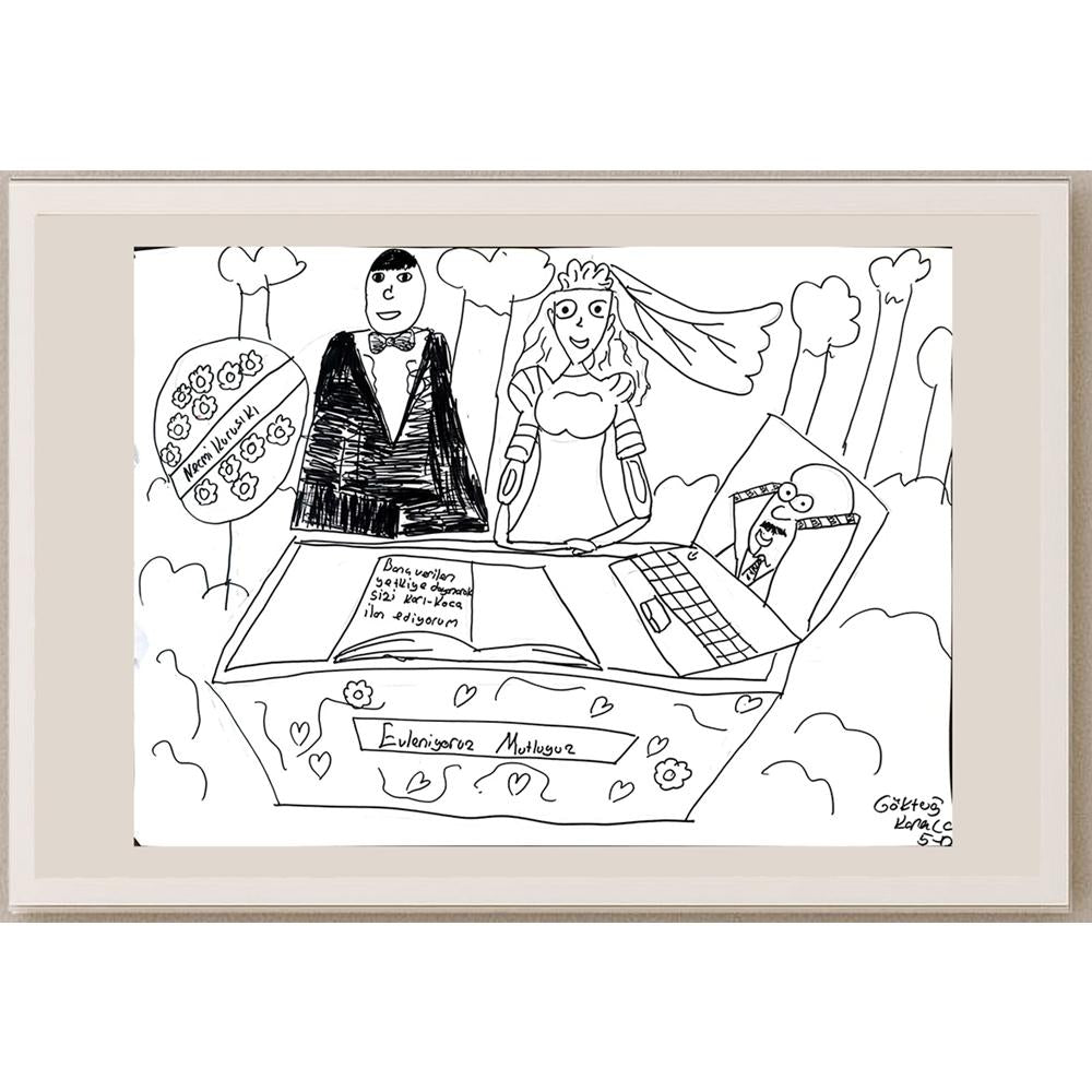 Göktuğ Karaca 43x30cm Orijinal Karikatür BOD01500