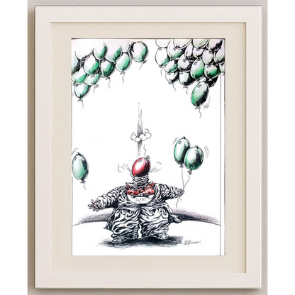 Sergey Savilov 29x21cm Orijinal Karikatür BOD01501