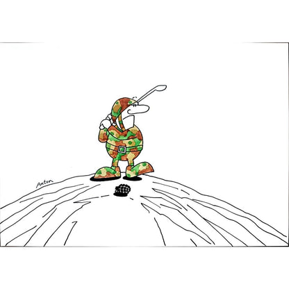 Anton Kotreba 29x21cm Orijinal Karikatür BOD01508