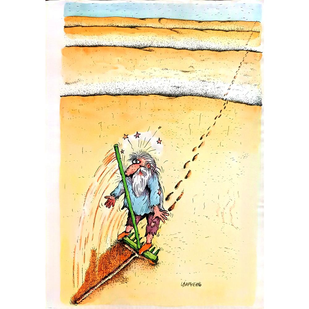 Natalia Varchenko 29x21cm Orijinal Karikatür BOD01510