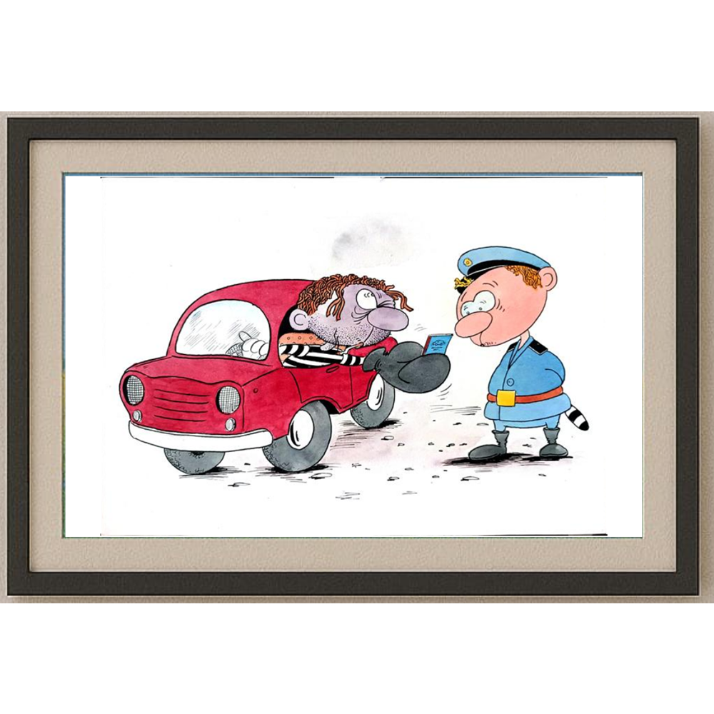 Bogdanov Victor 29x21cm Orijinal Karikatür BOD01524