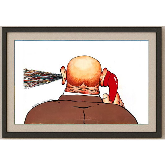 Sergey Lipovtsev 29x21cm Orijinal Karikatür BOD01525