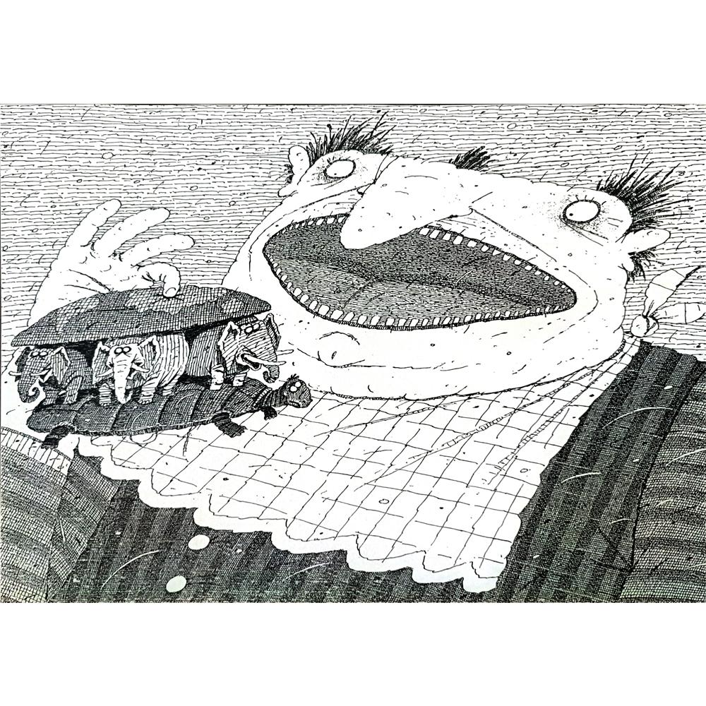 Balabas Victor 29x21cm Orijinal Karikatür BOD01533