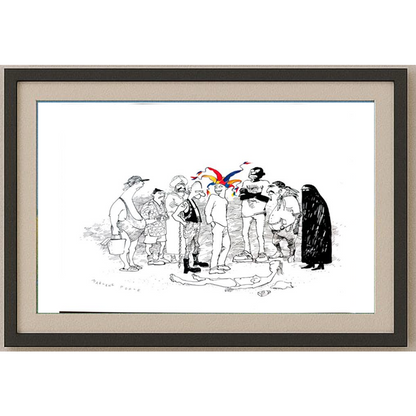 Marlene Pohle 29x21cm Orijinal Karikatür BOD01535