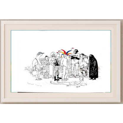 Marlene Pohle 29x21cm Orijinal Karikatür BOD01535