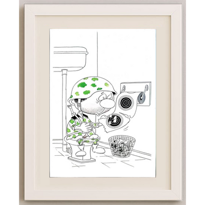 Victor Bogdanov 29x21cm Orijinal Karikatür BOD01537