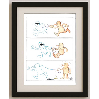 Kust Hovian 29x21cm Orijinal Karikatür BOD01541