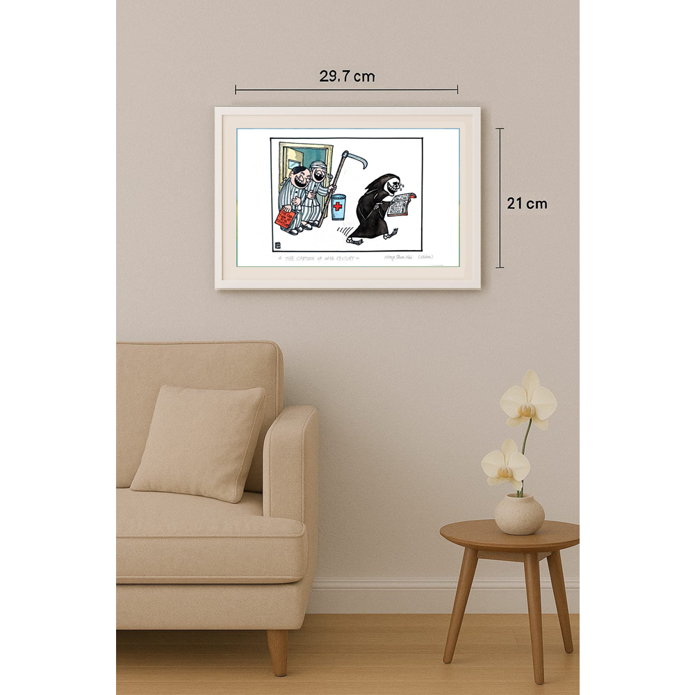 Hong Shun Hai 29x21cm Orijinal Karikatür BOD01542