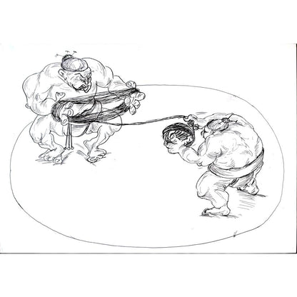 Tsvetomir Veleshky 29x21cm Orijinal Karikatür BOD01545