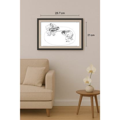 Tsvetomir Veleshky 29x21cm Orijinal Karikatür BOD01545