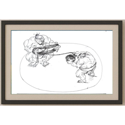 Tsvetomir Veleshky 29x21cm Orijinal Karikatür BOD01545