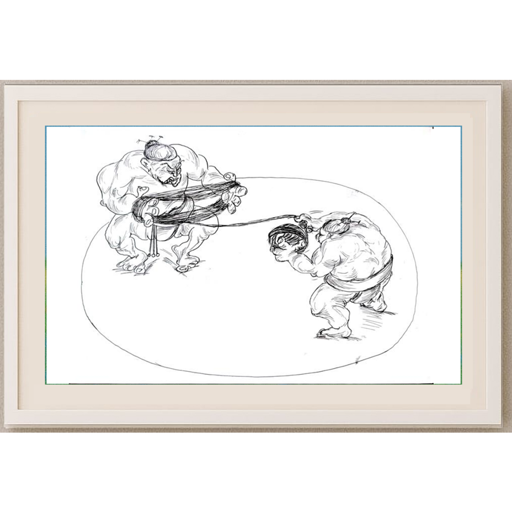 Tsvetomir Veleshky 29x21cm Orijinal Karikatür BOD01545