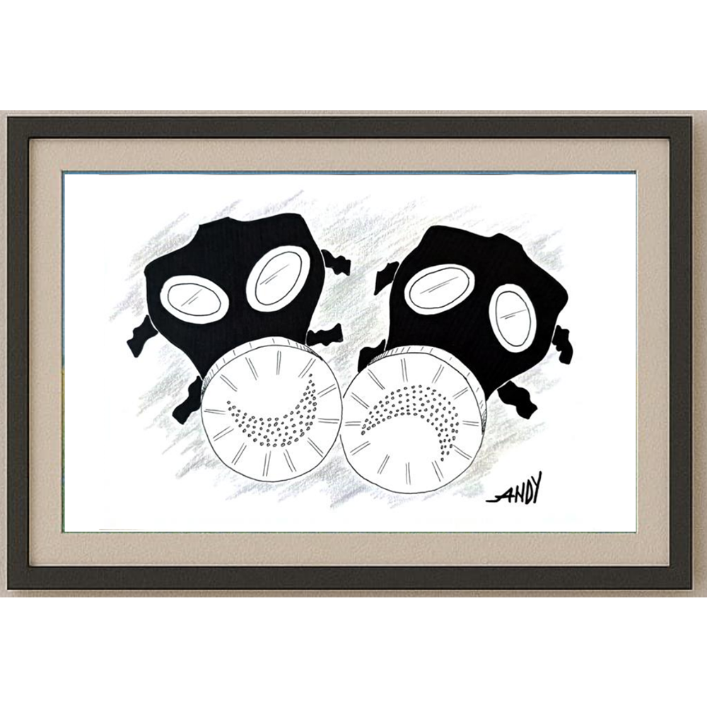 Andy Chaushu 29x21cm Orijinal Karikatür BOD01547