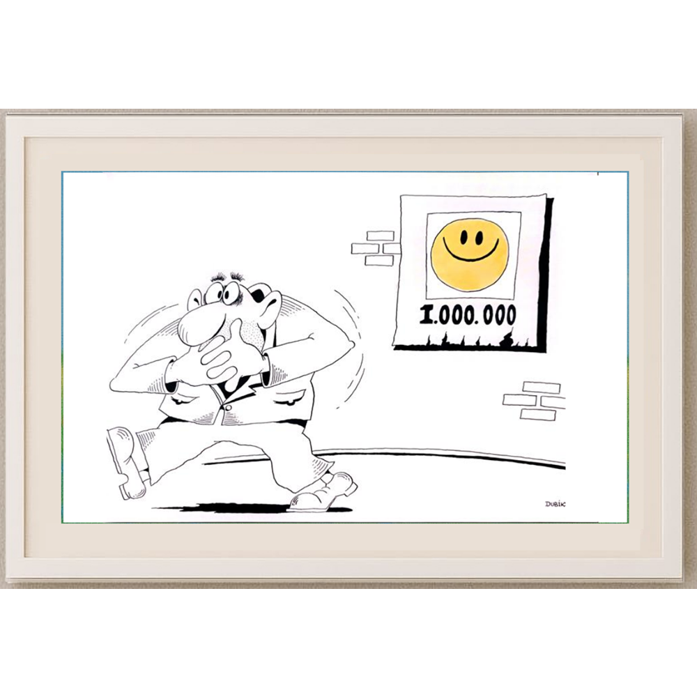 Olexander Dubovskyi 29x21cm Orijinal Karikatür BOD01556