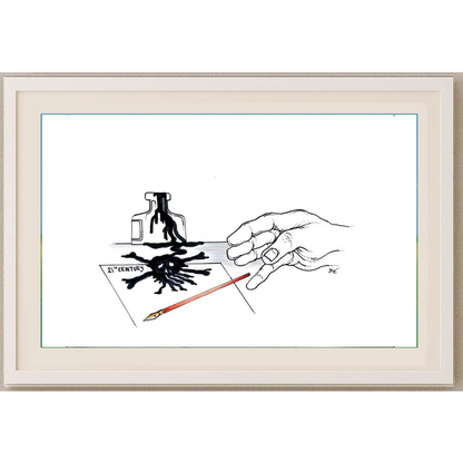 Matthys Dre Tongersestw 29x21cm Orijinal Karikatür BOD01557