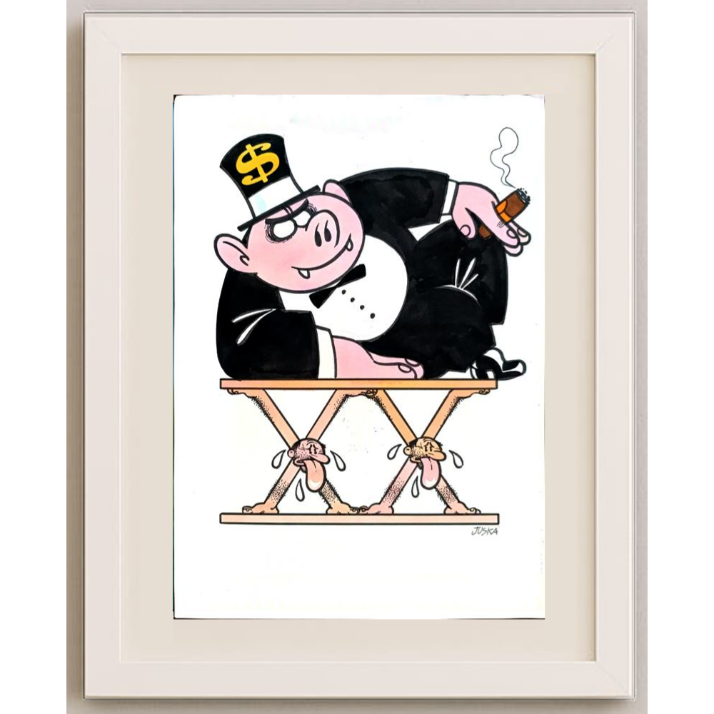 Francisco Juska Filho 29x21cm Orijinal Karikatür BOD01558