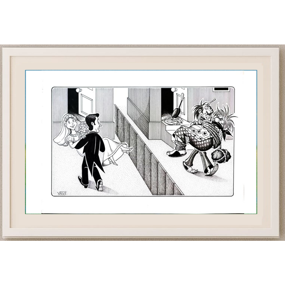 Vansovich Tamara 29x21cm Orijinal Karikatür BOD01562