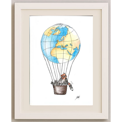 Petar Strinic 29x21cm Orijinal Karikatür BOD01563